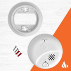 First Alert Smoke Alarm, 10-Year Sealed Battery Detector with Test & Silence Button, SMI110, 1-Pack