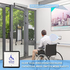 Olideauto Wireless Handicap Door Opener,Pair with 2PCS Wireless Capacitive Square Wave Switch Olide-512S,WiFi Function Available