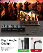 BlueRigger 3.5mm Aux to 2RCA Audio Cable (10FT, 90D Stereo Splitter Y 2RCA Male, Braided, 1/8" RightAngled TRS to RCA, Hi-Fi Sound, Metal Shell) - for Phones, Amplifiers, Tablets, Home Theater, HDTV