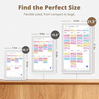 Dragon Touch 21.5 inch Digital Calendar Chore Chart – Interactive Touchscreen, Smart Family Planner, Hearth Display Desk Digital Calendar Seamless Scheduling