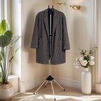 Clothes Steamer Stand Hanger with Steamer Ironing Glove for Steaming Clothes, Handheld Garment Steamer Rack with Grey Mini Handhelded Ironing Pad Board