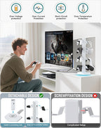 Kytok RGB Controller Holder for PS5/PS4/Xbox/Switch, Headphone Stand with 2 USB Charging Ports and Type-C and Headphone Jack, Headset Holder with Cable Organizer, Controller Stand for Desk, 4 Tiers