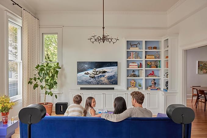 Sonos Arc Ultra Soundbar with Dolby Atmos and Voice Control - 9.1.4 Surround Sound for TV and Music - Black