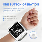 VivaGuard Wrist Blood Pressure Monitor for Home Use, LCD Backlit Dispaly BP Machine Automatic Digital Wrist Blood Pressure Cuff with Heartbeat Detector, 2 * 99 Memory, Carrying Case, 2 AAA Batteries
