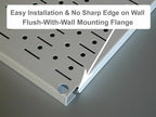 Wall Control Power Tool Storage Organizer Kit Cordless Drill Holder Charging Station Rack 16” x 32” Metal Pegboard Organization System (Blue Pegboard)