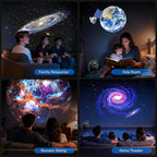 Galaxy Projector Pro, 13 in 1 Home Planetarium Galaxy Projector for Bedroom, Star Projector Galaxy Light with Timer, Night Light Projector for Kids Adults, Ceiling Projector, Room Decor-Black