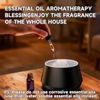 Essential Oil Diffuser, 7 Colors Flame Effect Aroma Humidifier with Timer, Ultrasonic Aromatherapy Diffuser for Home, Office, Bedroom, Yoga (Black)