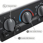 599-266 A/C Control Switch Air Conditioning Climate Control Module, Front Climate Control Module Panel for GMC Sierra Yukon Chevy Silverado 1999-2002, 15054697, 15753264, 19244873, 9361355