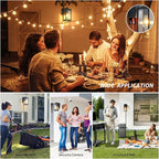 JOKAONOTL Dusk to Dawn Porch Lights with GFCI Outlets Waterproof Outdoor Wall Lights Exterior Lighting Fixtures Modern Outside Lights Wall Mount for House Patio Garage,Black,11.8''H, 2 PC