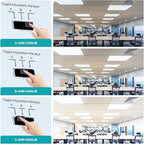 VocgoUU 24-Pack 2x4 LED Flat Panel Light Drop Ceiling Fixture, 3CCT Selectable (3000K/4000K/5000K) & 50W 40W 30W Switchable, 0-10V Dimmable, 100-277Vac, ETL & DLC