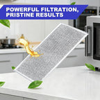 [2 Pack] OEM Microwave Filter Replacement 12.9" x 5.8" Fit For W10208631A, Microwave Vent Filter, Microwave Grease Filter, Filters Kitchen Oven Air Over the Range Vent Fan, 13 x 6 inches