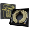 AA AUDIO ACCESSORY Gold Series Star Quad XLR Cables 20ft, Neutrik Connectors, 19AWG Microphone Cable, Kevlar-Reinforced Nylon Braided Handmade Mic Cable, 100% Coverage OFC Braid and Al-Foil Shielding