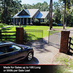 Mighty Mule MM372W Dual Automatic Gate Opener, Smart and Solar Ready-Up to 16ft Long or 550lb per Leaf, Black, 1 Gate Opener Kit