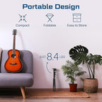 DYNAMO TECH Projector Stand Tripod Laptop Tripod with Wheels & Adjustable Height Portable Podium Stand with Phone Holder Projector Holder for Home, Office, School & DJ Matte Black