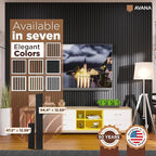 Avana Modern Acoustic Wood Wall Panels – 94.4 X 12.6 Inch Black Oak Acoustic Panels 1 PC – Wall Panels For Interior Wall Decor For Homes, Offices, Studios – Sturdy And Durable Wood Panels For Wall