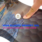 KUOSGM Mouse Pad Wrist Support, Ergonomic Mouse Pad with Massage Dot, Comfortable Computer Mouse Pad for Laptop, Wrist Rest Pain Relief Mousepad with Non-Slip PU Base for Office & Home, 12 x 8 in