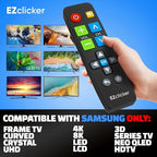 Samsung Replacement TV Remote Compatible with Samsung TV's ONLY (Black) Big Button TV Remote Control, Simplified and Easy to Use (2xAAA Batteries not Included)