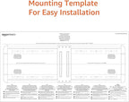 Amazon Basics Tilt TV Wall Mount with Horizontal Post Installation Leveling for 32 to 86 inch TVs, Black