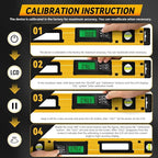 24 Inch Smart Digital Level, LCD Screen Magnetic Electronic Level Tool with Batteries & Case, IP54 Dust and Waterproof Digital Torpedo Level & Protractor, 24" Precision Slope Leveler Measurement Tool