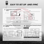 2 for Genie & Overhead Door Garage Door Opener Remote G3T-R G3T-A O3T-BX O3T-A【10-Year-Warranty】