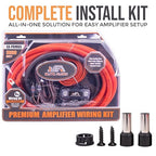 Elite Audio Premium 0 Gauge CCA Amplifier Installation Wiring Amp Kit, 3600 watt High-Power Wiring with Triple Shielded RCA’s and ANL Fuse Holder - EA-PRMK0 Amp Install Kit
