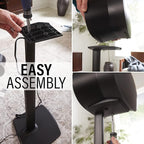 Sanus Wireless Speaker Stands for Sonos ERA 300™ (Black) - Pair, Perfect Stand Setup for Easy and Secure Mounting of New Sonos Era 300™ Speakers - OSSE32-B2