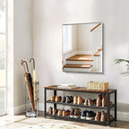 CILIBER Beveled Mirror, 24x30 Frameless Beveled Bathroom Mirrors for Wall, Upgraded Shatterproof Rectangle Vanity Mirror with Beveled Edge for Bathroom, Bedroom, Living Room and Entryway