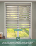 Yoolax Motorized Zebra Blinds Compatible with Alexa,Motorized Blinds with Remote Smart Automatic Custom Electric Window Blinds Cordless Indoor Blackout for Home Bedroom Kitchen (Sandy Yellow)