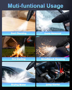 Macson 150000RPM Compressed Air Duster & Air Blower, 3-in-1 High-Speed Electric Air Duster with 6000A Jump Starter, Air Duster Rechargeable Battery Booster with LED Light for Home Car Cleaning