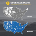 Vosker V150 Solar-Powered LTE Cellular Home Security Outdoor Camera | Motion Activated Photo Capture Nightvision Wireless Camera | Receive Photos (No Video) on Your Mobile App (V150-Nationwide Pack)