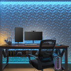 Art3d 100 Pack Decorative 3D Wall Panels, 97 Sq.Feet PVC Interior Wall Décor, 11.8"x11.8", White