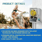 T104M Electromechanical Timer Switch Versatile Scheduling Manual Override,Mechanism Only