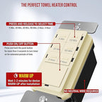 ENERLITES 4-Hour Countdown Timer Switch, 5-10-30-60 Min, 2-4 Hour, for Bathroom Fans, Heaters, Lights, LED Indicator, 120VAC 800W, No Neutral Wire Required, UL Listed, HET06-J-LA, Light Almond