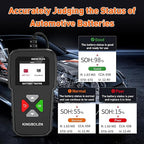 KINGBOLEN BM550 Plus 6V-24V 100-2000 CCA Car Battery Tester, Voltage Waveform Analyzer for Cars Trucks SUV Motorcycle