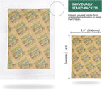 Wisesorb 85% Two-Way Humidity Control Packs, 60 Gram 5 Pack for Storing 1 lb, Size 60 Seasoning Packets Moisture Control Packets Individually Wrapped, Humidifier Packs for Season Wood Humidifier Boxes