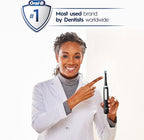 Oral-B iO Deep Clean Rechargeable Electric Toothbrush, Black, iO Series 3 Limited, 2 Brush Heads, Travel Case, Pressure Sensor, 3 Cleaning Settings
