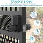 Double Sided Keypad Door Knob with Dual Cylinders and Key Alike, iuknob Keyless Entry Smart Door Lock for Entrance, Fence, Gate, Swimming Pool,Waterproof and Weatherproof for Outdoor & Interior Door.
