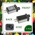 SIGANDG 30V 9W LED Transformer Replacement Class 2 Power LED Controller with 8 Modes Supply for Christmas String Light Inflatable Decorations IP44 Waterproof Low Voltage Transformer(2 Pcs)