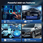 MUCAR CS6 OBD2 Scanner Diagnostic Tool, Engine Transmission BCM Car Scanner, ABS Code Reader, SRS TPMS Scan Tool, 7 Reset Service, Oil/EPB/SAS/TPMS/DPF/Throttle/ABS Bleed, Auto VIN, Free Update