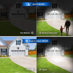SANSI 36W 3600LM LED Motion Sensor Outdoor Light, 50,000 Hrs Lifespan Security Light, 350W Equiv 5000K Dusk to Dawn IP65 Flood Light, Super Bright for Backyard, Bright Series Black Motion Sensor Light