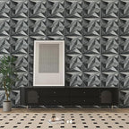 Art3dwallpanels 33 Pack 3D Wall Panel Diamond for Interior Wall Décor, PVC Textured Wall Panels, 12''x12'' Cover 32.Sq.Ft. Patina Bronze