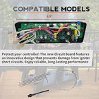 Banbitebq Upgraded PID Trapezoid Control Board for Pit Boss Wood Pellet Grill - Compatible with Lexington P7-540/Classic P7-700/Austin XL P7-1000/440FB1 Matte Black Models,RTD Temperature Probe