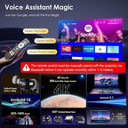 ZENTALITY Projector with WiFi and Bluetooth, Electric Focus & Vertical Keystone, 1080P HD 4K Support, Smart Projector with Built-in Streaming Apps, Portable Projector for Outdoor & Home Movie