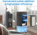 YEW 25" Evaporative Air Cooler,1500CFM Swamp Cooler Air Conditioner with 3.5 Gal Tank,Windowless Swamp Cooler with Remote,3 Speeds, 12H Timer,Fans that Blow Cold Air for Bedroom Indoor Office