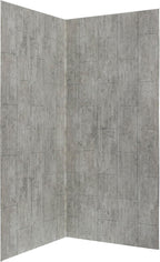Palisade 78in x 36in x 36in Waterproof Vinyl Corner Shower Surround Kit with Accessories in Urban Coast