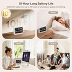 16 in 1 Air Quality Monitor Indoor 10h Battery & 5.5" Display 9 AQI+7 AQI Alerts, CO2 Monitor Air Quality Tester for CO2, TVOC, PM2.5 PM1.0 PM10, HCHO Temperature Humidity AQI & Time Air Quality Meter