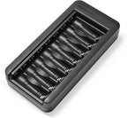 Amazon Basics Rechargeable AA NiMh Batteries with 8-Bay Battery Charger, USB-C Port, No AC Power Adapter, 8 Count (Pack of 1), Black