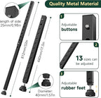WooFog Adjustable Window Security Bars Vertical, Heavy Duty Sliding Patio Glass Door Lock Bar with Rubber Feet, 17-32 inch Window Safety Stopper for Up and Down Windows -Black 1 PCS Patented