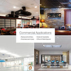 Genesis 2ft x 2ft Stucco Pro White Ceiling Tiles - Easy Drop-in Installation – Waterproof, Washable and Fire-Rated - High-Grade PVC to Prevent Breakage - Package of 12 Tiles