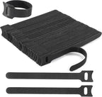 Nettbe Reusable Cable Ties, 126 PCS 6 Inches Adjustable Cord Straps Wire Organizer Cord Wrap and Hook Loop Cable Management